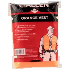 Allen 15753 Safety Vest 2XL Orange Polyester