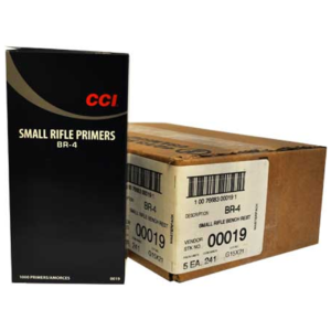 CCI 0019 BR4 Small Rifle Primers – 5000ct Case