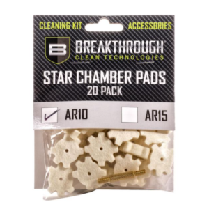Allen AR-10 Star Chamber Pad With #8-32 Thread (Male / Male) Adapter – 20 Pack