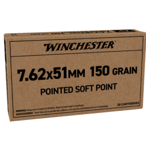 Winchester 7.62x51mm 150gr Soft Point Rifle Ammo – 200 round case