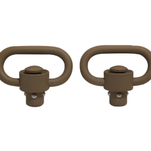 GrovTec 1.25″ Push Button Heavy Duty Swivel Set –  Flat Dark Earth