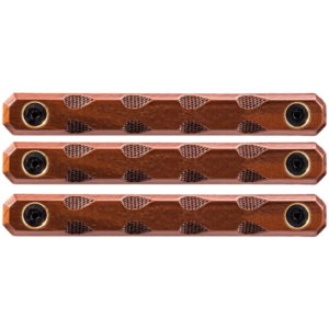 Woox Teardrop M-LOK 3-Slot Rail Covers – 3 Pack  – Walnut