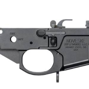 Noveske Receiver Lower 4Th Generation Noveske9 BLK Anodize Installed- Ambi Controls Paddle Mag Release Included- Tension Screw