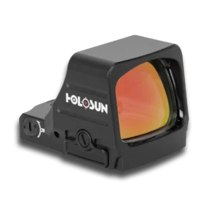 Holosun HS407COMP Open Reflex Optical Sight, 6 MOA Dot, Gold Reticle, Black