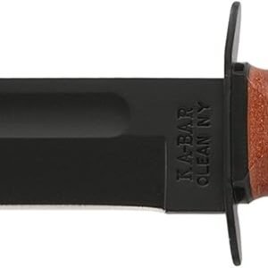 Ka Bar Full-Size USMC 7″ Fixed Knife, Black, Clip Point