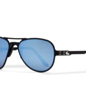 Gatorz Skyhook Black Smoke Polarized Blue Mirror Silver Logo