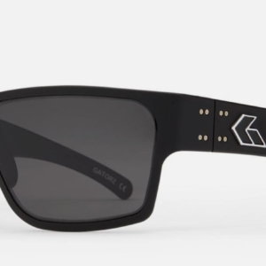 Gatorz Delta Black Silver Logo Smoke NON-Polarized