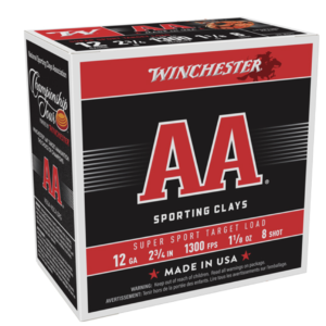 Winchester Ammo AASC128 Super Sport 12 Gauge 2.75″ 1 1/8 oz #8 Shot 250rd