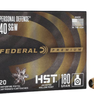 Federal Ammunition 40 S&W 180GR HST JHP 20 Round Box