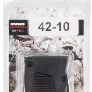 FAB Defense FX4210B Mag Extension 380 ACP 4rd Compatible w/Glock 42 Black Polymer