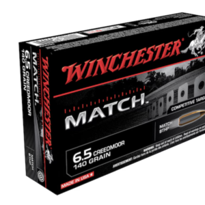 Winchester Match 6.5 Creedmoor Ammunition 140 Grain Sierra MatchKing Hollow Point Boat Tail – 20 Rds