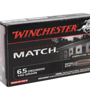 Winchester Match 6.5 Creedmoor Ammunition 140 Grain Sierra MatchKing Hollow Point Boat Tail – 200 Rds