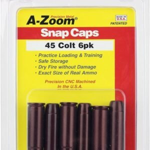 A-Zoom 16124 Revolver Snap Cap 45Colt 6Pack