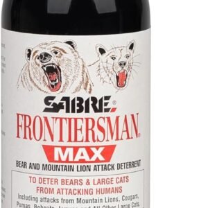 Sabre FBADX03 Frontiersman Bear & Mountain Lion Spray Capsaicinoids Range 40ft 7.90 oz