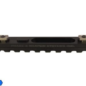 Phase 5 M-LOK 9-Slot Picatinny Rail Section – Black