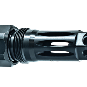 Faxon Firearms Muzzlok Stainless Steel Plan B Flash Hider – 5/8×24- .375″ Bore