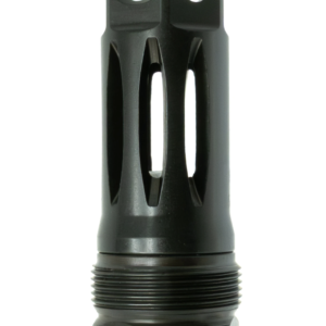 Faxon Firearms Muzzlok Stainless Steel Plan B Flash Hider – 1/2×28 – 9mm Bore