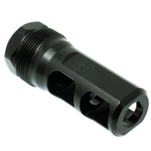 Faxon Firearms Muzzlok Stainless Steel Plan B Muzzle Brake – 1/2×28 – 9mm Bore