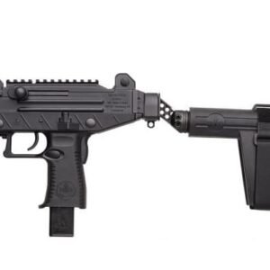 IWI UZI PRO Pistol – 9mm Luger 4.5″ Barrel 2-25RD Adj Sight  with Side Folding Stabilizer Brace