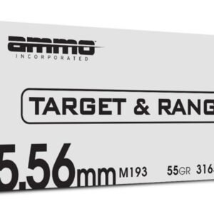 Ammo Inc 5.56NATO 55gr M193 Ammo Rifle Ammo – 500 Round case