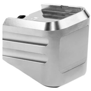 Cross Armory CRG+0MEG17SV Magazine Extension Fits Glock 17/22/31 Gen 1-5 Silver Aluminum