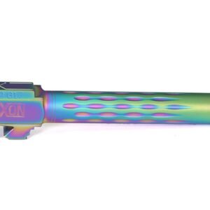 Faxon Firearms Flame Fluted for Glock 17 Match Barrel – Threaded – Chameleon PVD 1:10 Twist