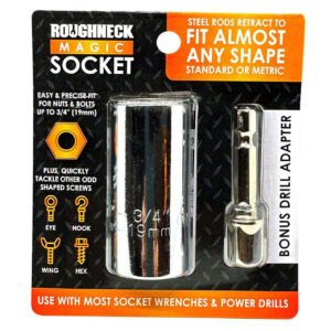Novelty Inc Magic Socket Tool with Drill Adapter