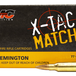 PMC X-TAC MATCH .223 Rem. 77 Grain Sierra OTM Match-Kings Bullet 223XM Rifle Ammo – 20 Rounds