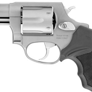 Taurus, 856CH, DA, Metal Frame Revolver, 38 Special +P, 2″ Barrel, Stainless Steel, Matte Finish, Silver, Rubber Grips, Fixed Sights, 6 Rds