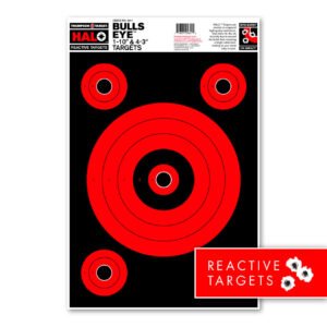Thompson Targets 4641-5 HALO BULLSEYE 1-10″ & 4-3″ TARGETS (5 PACK)