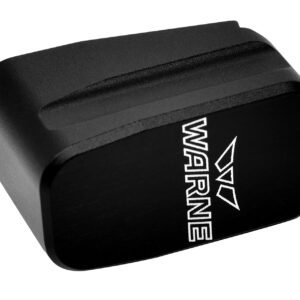 Warne MEG432BLK Magazine Extension made of 6061-T6 Aluminum with Hardcoat Anodized Black Finish for Glock 43 Magazines (Adds 2rds)