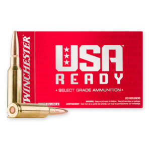 Winchester Ammo USA Ready 6.5 Creedmoor 140 gr Open Tip Brass Casing Rifle Ammo – 20 Rounds
