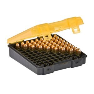 Plano 122400 Handgun Ammo Case – 9mm Dark Gray/Transparent Amber