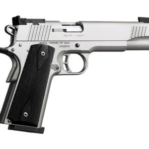 Kimber, Stainless Target II, Semi, 10MM, 5″, Silver, Laminate Grips, Adjustable Sights, 8 Rds, CA Compliant