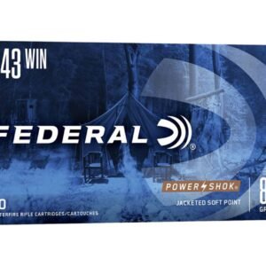 Federal Ammunition .243 Winchester 80gr SP Power-Shok Ammo Rifle Ammo – 200 Rounds