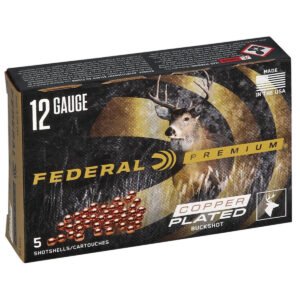 Federal P1584B Premium Magnum 12 Gauge 3″ 41 Pellets 2 oz 4 Buck Shot Shotgun Ammo – 250 Rounds
