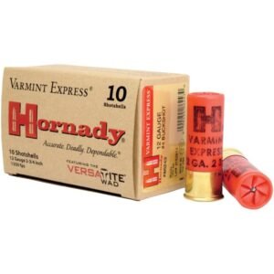 Hornady 86243 Varmint Express 12 Gauge 2.75″ 4 Buck Shot Shotgun Ammo – 100 Rounds