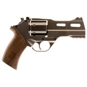 Chiappa Rhino 40SAR *CA Compliant Medium Frame 4″ 357 Mag 6Rd, Nickel-Plated Aluminum Frame w/Picatinny Rail, Walnut Grip, Concealed Hammer