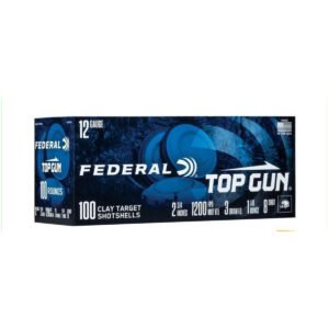 Federal TG121008 Top Gun 12 Gauge 2.75″ 1 1/8 oz 8 Shot Shotgun Ammo – 100 Rounds