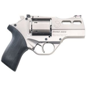 Chiappa Firearms Rhino 30SAR *CA Compliant Small Frame 357 Mag 6 Shot, 3″ Nickel-Plated Steel