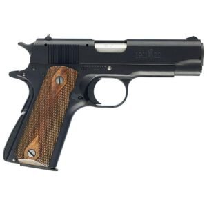 Browning 1911-22A1 Semi-automatic Metal Frame Pistol Compact 22LR 3.63″ Barrel Aluminum Matte Finish Black Wood Grips 10 Rounds 1 Magazine