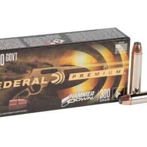 Federal LG45701 Premium HammerDown 45-70 Gov 300 gr Bonded Soft Point Rifle Ammo – 20 Rounds