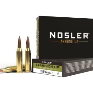 Nosler Lead Free .243 Winchester 90 Grain E-Tip Soft Point Rifle Ammo – 20 rounds