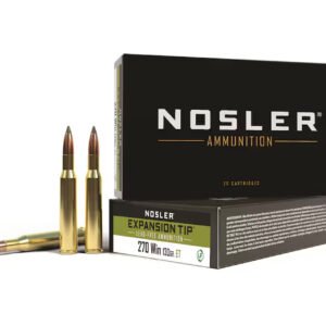 Nosler Lead Free .270 Winchester 130 Grain E-Tip Soft Point Rifle Ammo – 20 rounds