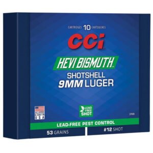 CCI 3790B HEVI-Bismuth 9mm Luger Ammo 43 Grain Lead Free – 10 Shells