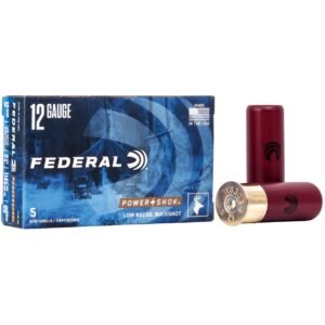 Federal Power-Shok 12 GA 00Buck-Shot 5-Rounds 2.75″ Low Recoil