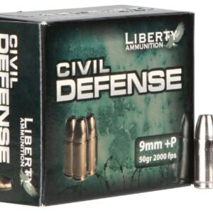 Liberty 9mm+P 50gr HP Civil Defense Ammunition 20rds – LA-CD-9-014