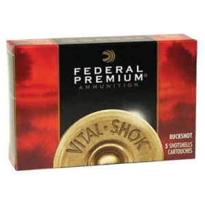 Federal P15800 Premium Buckshot 12Gauge 3″ 1 7/8oz 00BuckShot 5 Per Box/50 Case