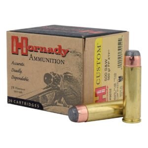 Hornady 500 S&W Magnum 500gr InterLock Flat Point XTP – 20 Rounds