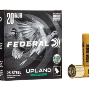 Federal USH206 Upland Steel 20 Gauge 2-3/4in #6 3/4oz Upland Shotshells – 25 Rounds